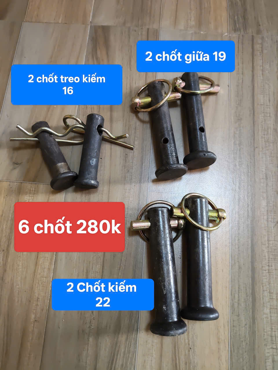 Chốt máy cày máy kéo kubota Yanmar Iseki dưới 60hp